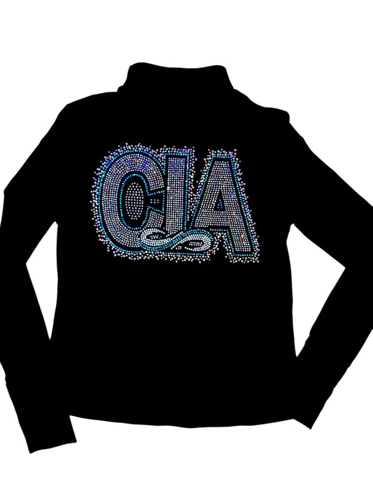 3/4 Zip Up CIA Mega Rhinestones