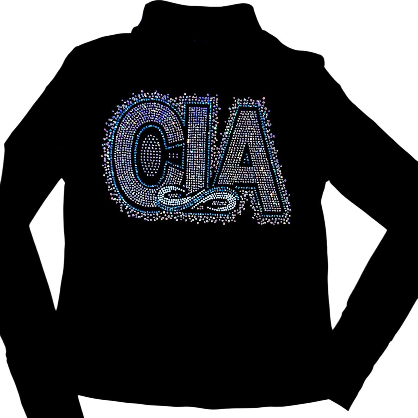 3/4 Zip Up CIA Mega Rhinestones