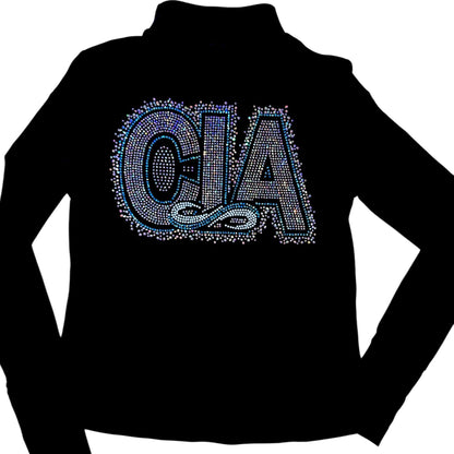 3/4 Zip Up CIA Mega Rhinestones