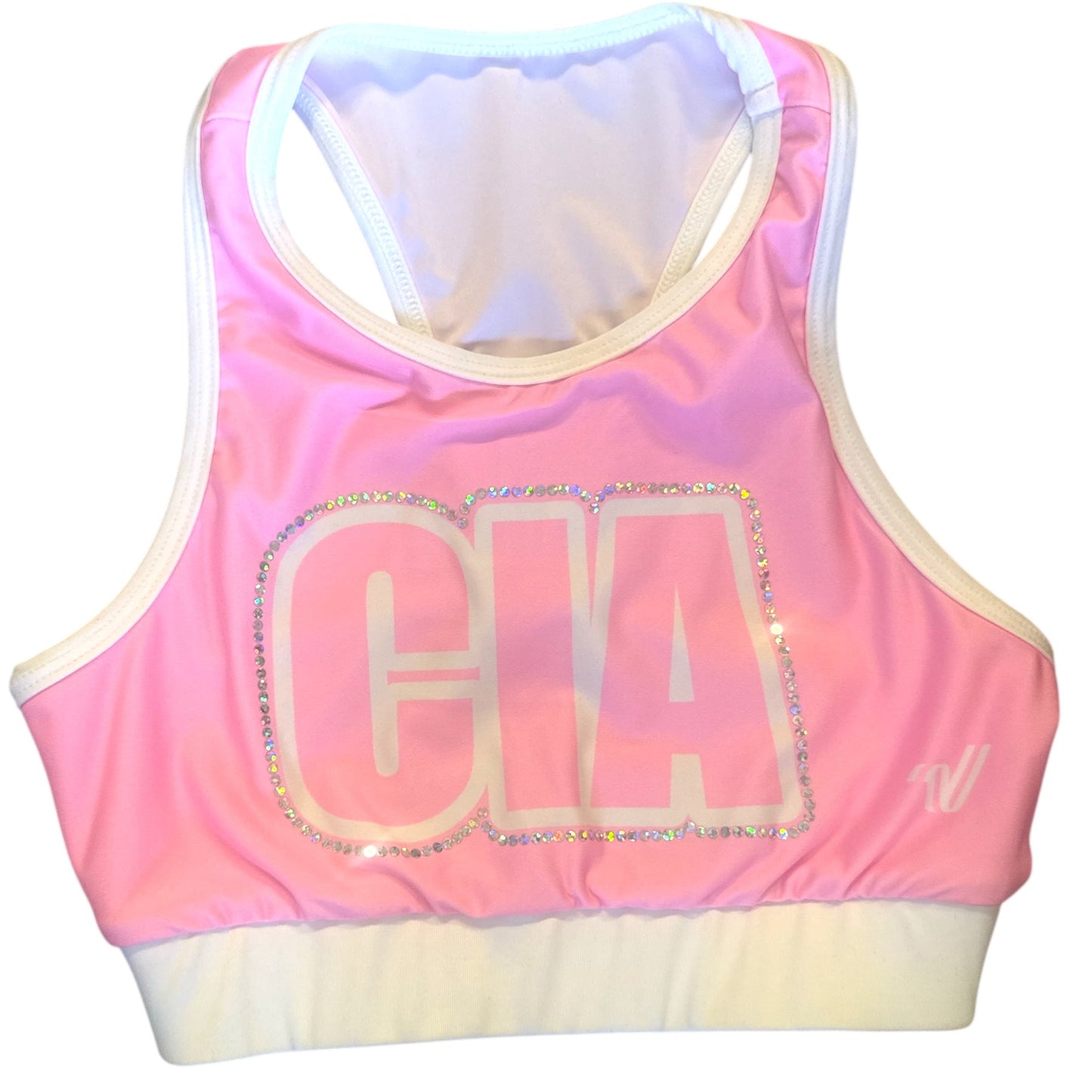 Pretty In Pink CIA Spangles Sumblimation Sportsbra